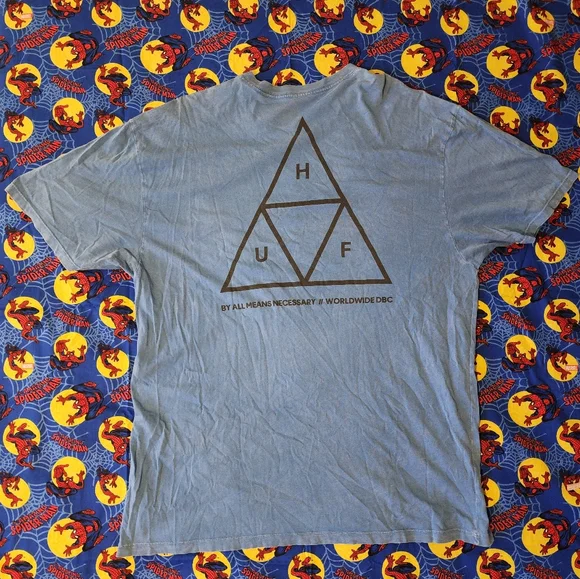 HUF Men's Blue Graphic T-Shirt XL - Picture 8 of 8